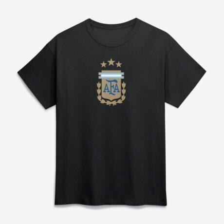 Argentina National Team Primary Logo T-Shirt - Black - Front View