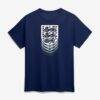 England National Team Ripple Logo T-Shirt - Navy - Front View
