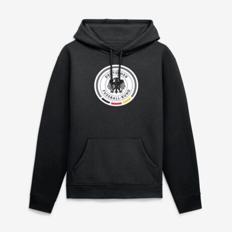 Germany National Team Primary Logo Hoodie - Black - Front View