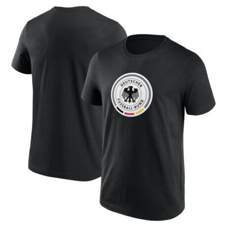 Germany National Team Primary Logo T-Shirt - Black - Front View