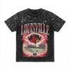 Louisville Cardinals Gameday Couture Women's Sky's the Limit Washed Micro Rhinestone T-Shirt - Black - Front View