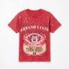 Fresno State Bulldogs Gameday Couture Women's Sky's the Limit Washed Micro Rhinestone T-Shirt - Red - Front View