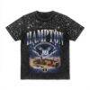 Hampton Pirates Gameday Couture Women's Sky's the Limit Washed Micro Rhinestone T-Shirt - Black - Front View