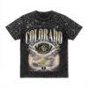 Colorado Buffaloes Gameday Couture Women's Sky's the Limit Washed Micro Rhinestone T-Shirt - Black - Front View