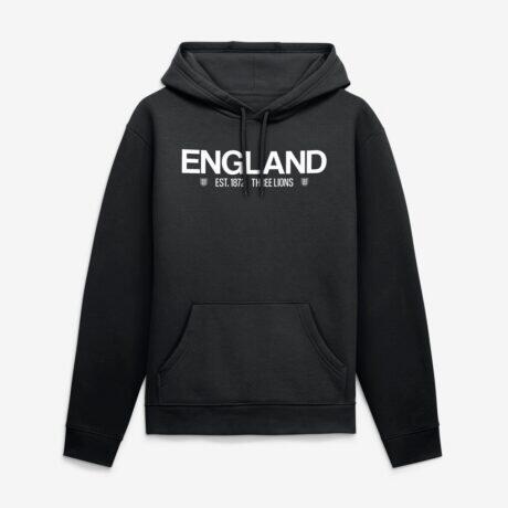 England National Team End Credits Hoodie - Black - Front View