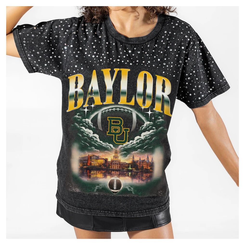 Baylor Bears Gameday Couture Women's Dream Big Washed Micro Rhinestone T-Shirt