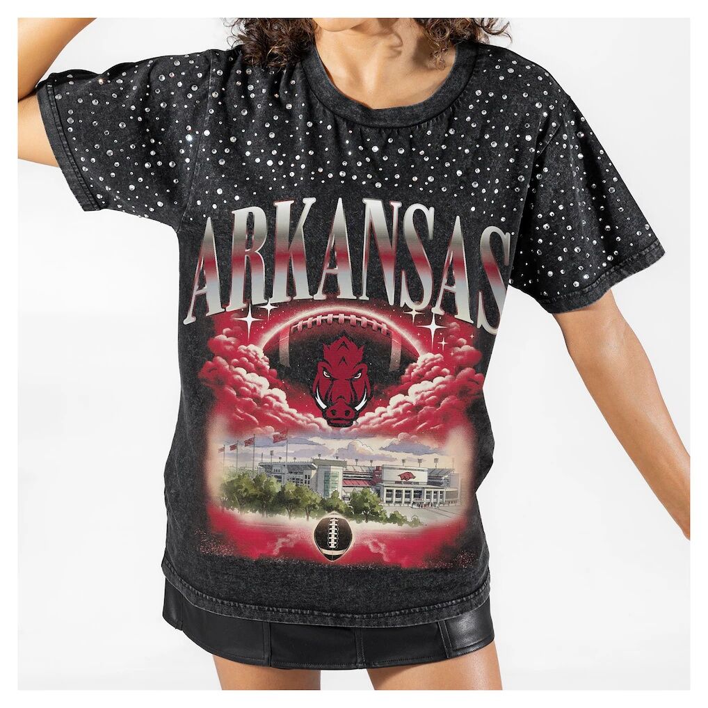 Arkansas Razorbacks Gameday Couture Women's Dream Big Washed Micro Rhinestone T-Shirt