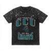 Coastal Carolina Chanticleers Gameday Couture Women's In the Zone Washed Micro Rhinestone T-Shirt - Black - Front View