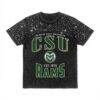 Colorado State Rams Gameday Couture Women's In the Zone Washed Micro Rhinestone T-Shirt - Black - Front View