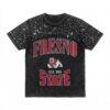 Fresno State Bulldogs Gameday Couture Women's In the Zone Washed Micro Rhinestone T-Shirt - Black - Front View