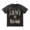 Army Black Knights Gameday Couture Women's In the Zone Washed Micro Rhinestone T-Shirt - Black - Front View