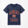 Auburn Tigers Gameday Couture Women's Sparkle & Score Washed Micro Rhinestone T-Shirt - Navy - Front View