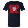 USMNT 500 Level Goal Logo T-Shirt - Navy - Front View