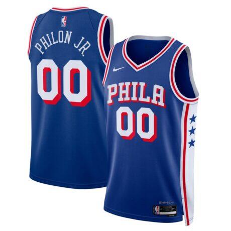 Labaron Philon Jr. Philadelphia 76ers Nike Unisex Swingman Jersey - Icon Edition - - Front View