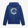 Chicago Cubs Summer Wave Hoodie - Blue - Front View