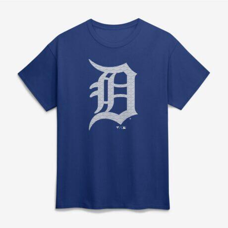 Detroit Tigers Summer Wave T-Shirt - Blue - Front View