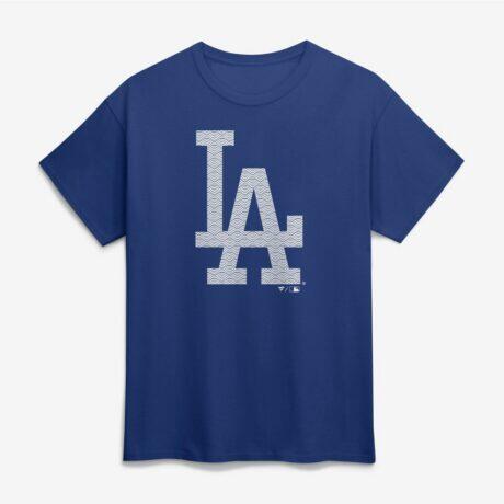 Los Angeles Dodgers Summer Wave T-Shirt - Blue - Front View