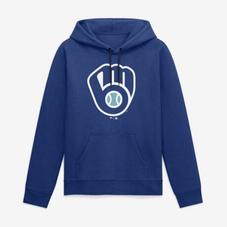 Milwaukee Brewers Summer Wave Hoodie - Blue - Front View