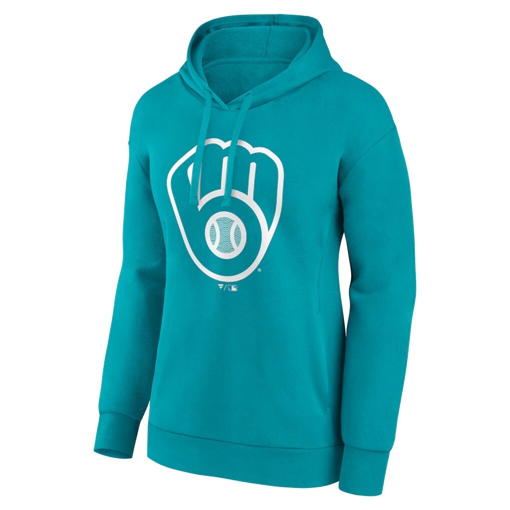 Milwaukee Brewers Women's Summer Wave Hoodie - Aqua