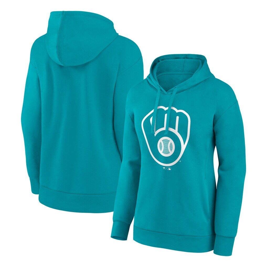 Milwaukee Brewers Women's Summer Wave Hoodie - Aqua