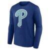 Philadelphia Phillies Summer Wave Long Sleeve T-Shirt - Blue - Detail View