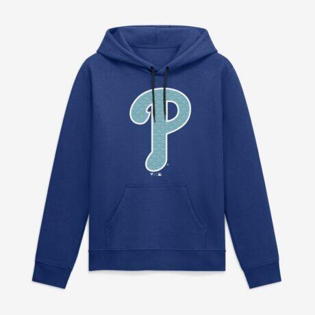 Philadelphia Phillies Summer Wave Hoodie - Blue - Front View