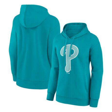 Philadelphia Phillies Women's Summer Wave Hoodie - - Front View