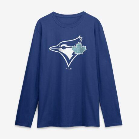 Toronto Blue Jays Summer Wave Long Sleeve T-Shirt - Blue - Front View