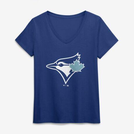Toronto Blue Jays Women's Summer Wave V-Neck T-Shirt