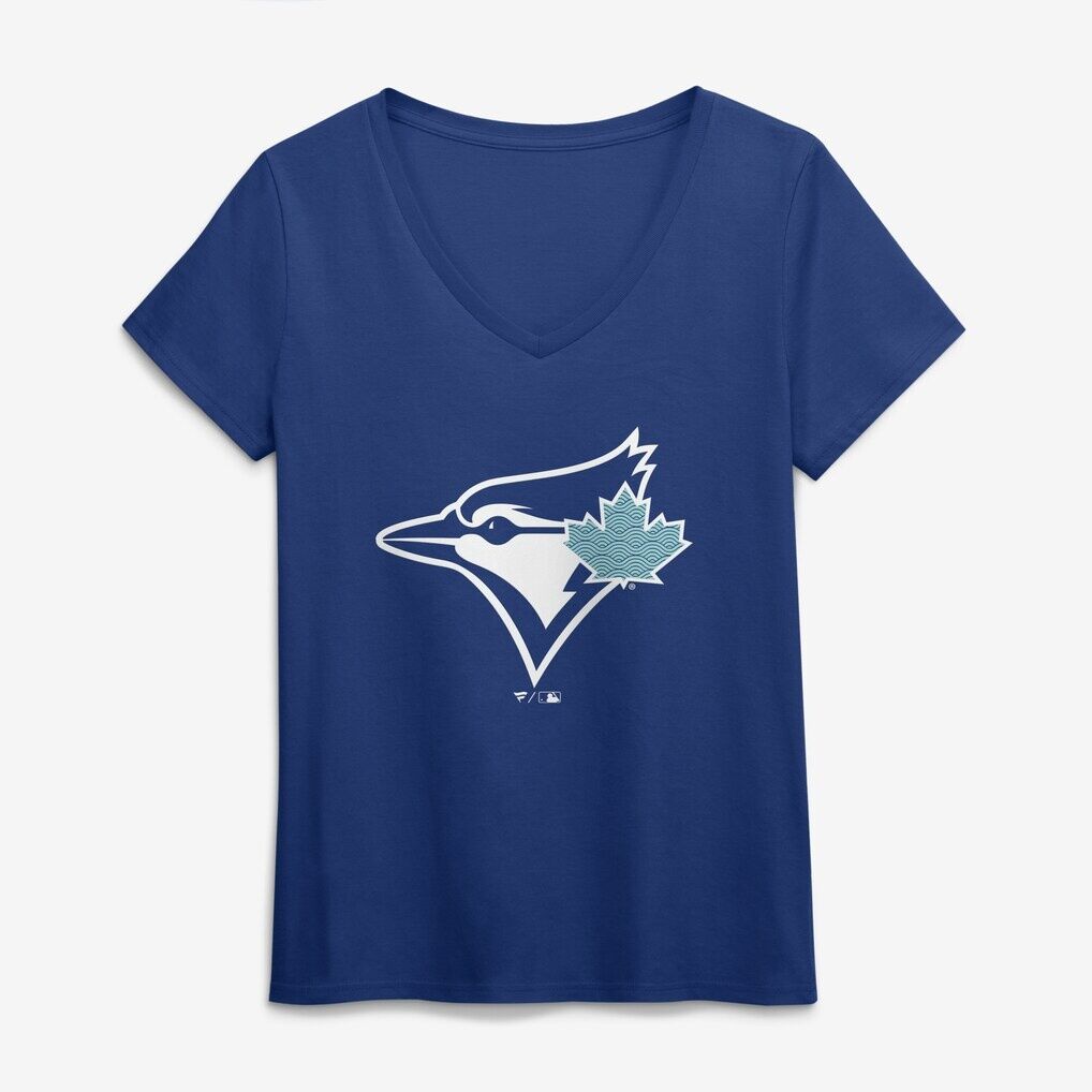 Toronto Blue Jays Women’s Summer Wave V-Neck T-Shirt