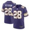 Adrian Peterson Minnesota Vikings Nike Alternate 2 Classic Retired Game Jersey - Purple - Front View