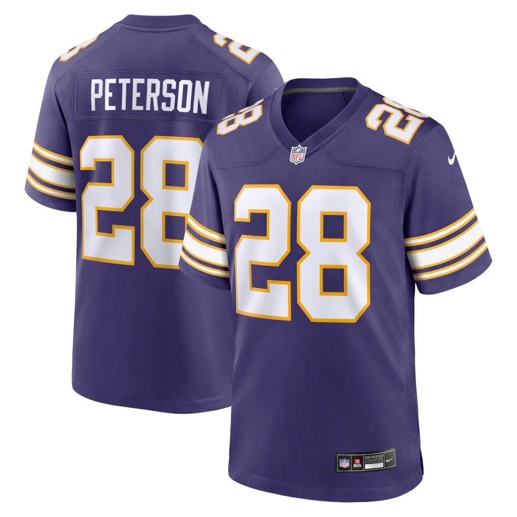 Adrian Peterson Minnesota Vikings Nike Alternate 2 Classic Retired Game Jersey