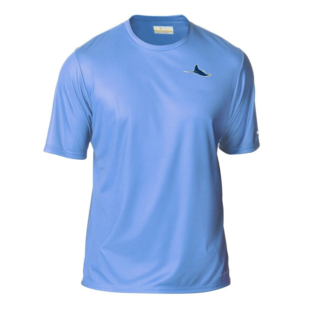 Tampa Bay Rays Columbia  Terminal Tackle Omni-Shade T-Shirt - Light Blue