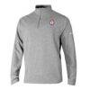 Texas Rangers Columbia Swingcraft Quarter-Zip Pullover - Gray - Front View