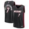 Giannis Antetokounmpo Miami Heat Fashion7 Youth Fast Break Replica Jersey - Black - - Front View