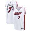Giannis Antetokounmpo Miami Heat Fashion7 Youth Fast Break Replica Jersey - White - - Front View