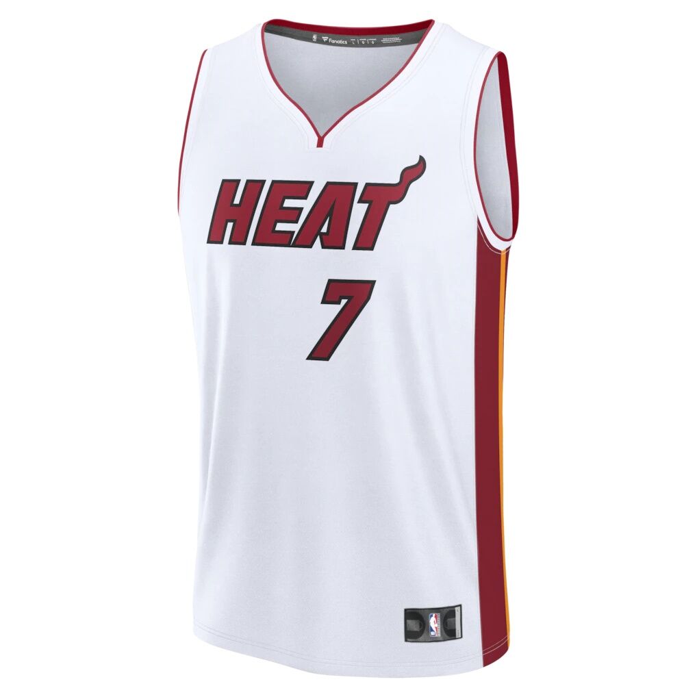 Giannis Antetokounmpo Miami Heat Fashion7 Youth Fast Break Replica Jersey - White - Association Edition