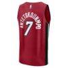 Giannis Antetokounmpo Miami Heat Fashion7 Youth Fast Break Replica Jersey - Red - - Detail View