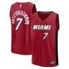 Giannis Antetokounmpo Miami Heat Fashion7 Youth Fast Break Replica Jersey - Red - - Front View