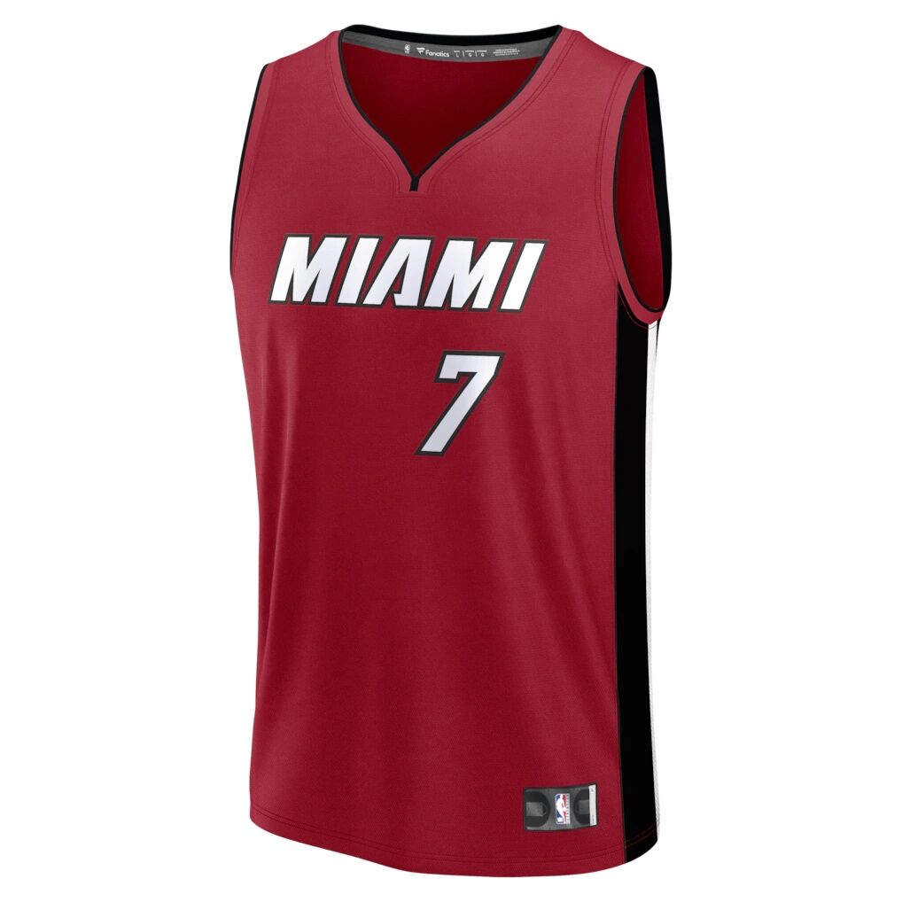 Giannis Antetokounmpo Miami Heat Fashion7 Youth Fast Break Replica Jersey - Red - Statement Edition