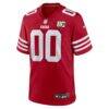 San Francisco 49ers Nike Youth 80th Anniversary Custom Game Jersey - Scarlet - Side View