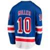JT Miller New York Rangers Fashion7 Home Captain's Patch Breakaway Jersey - Blue - Detail View