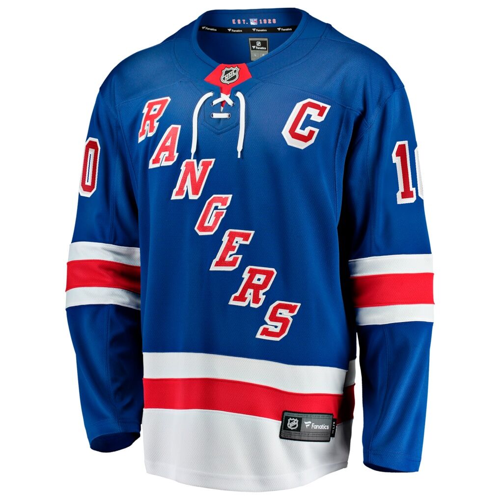JT Miller New York Rangers Fashion7 Home Captain's Patch Breakaway Jersey