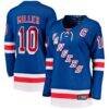 JT Miller New York Rangers Fashion7 Women's Home Captain's Patch Breakaway Jersey - Blue - Front View