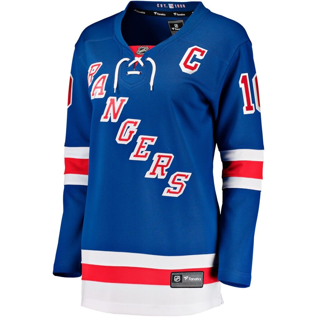 JT Miller New York Rangers Fashion7 Women's Home Captain's Patch Breakaway Jersey