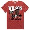Caleb Wilson Chicago Bulls Homage Unisex Rookie Tri-Blend T-Shirt - Red - Front View