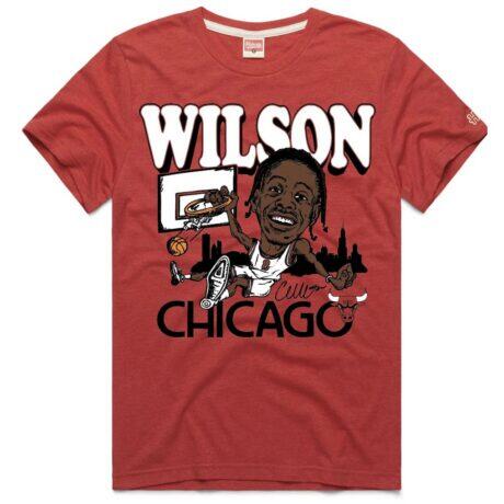 Caleb Wilson Chicago Bulls Homage Unisex Rookie Tri-Blend T-Shirt