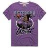 Darryn Peterson Utah Jazz Homage Unisex Rookie Tri-Blend T-Shirt - Purple - Front View