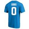 Jahmyr Gibbs Detroit Lions Fashion7 Big & Tall Player Name & Number T-Shirt - Blue - Detail View