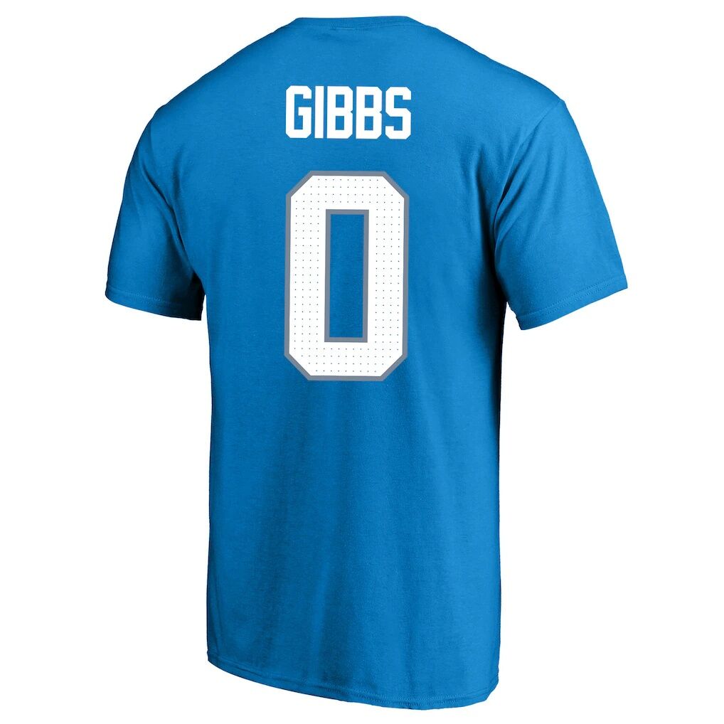 Jahmyr Gibbs Detroit Lions Fashion7 Big & Tall Player Name & Number T-Shirt